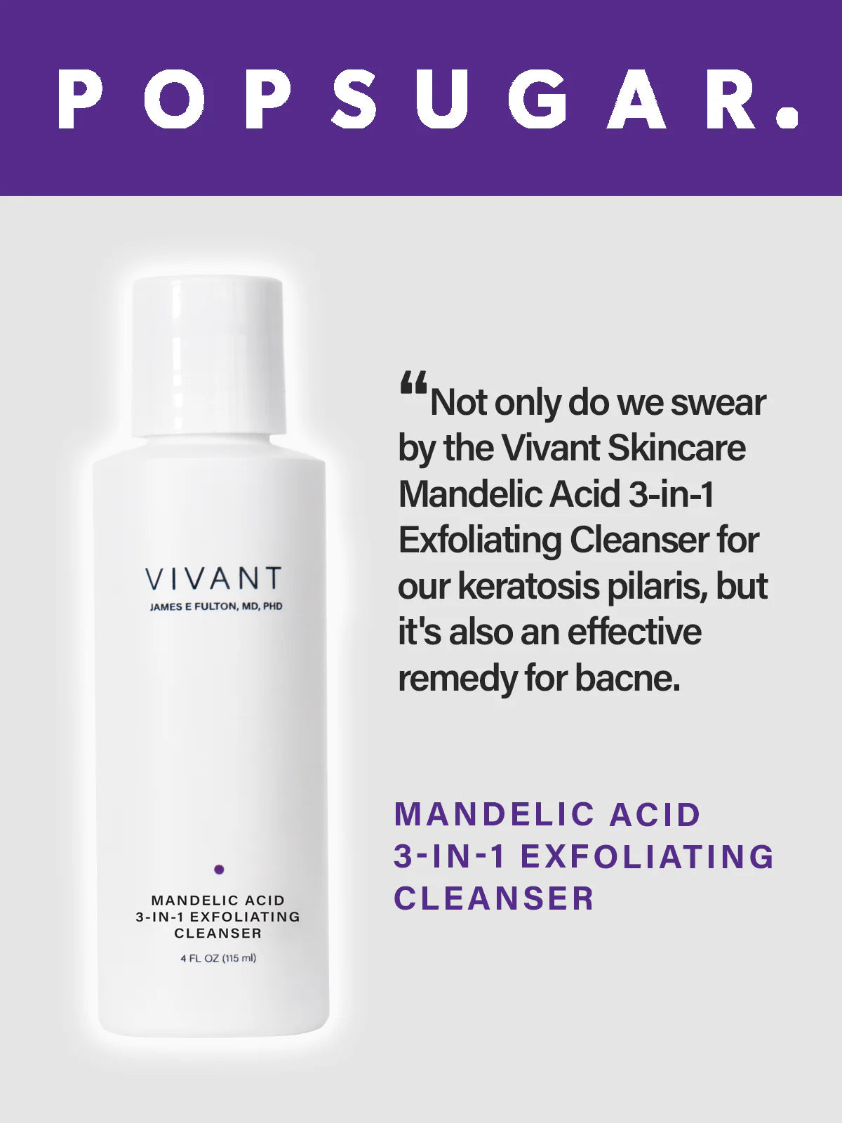 Vivant Mandelic Acid 3 in 1 Wash